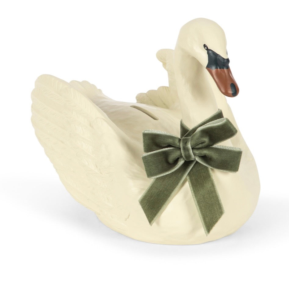Spardose Schwan "Polyresin Money Bank Swan"