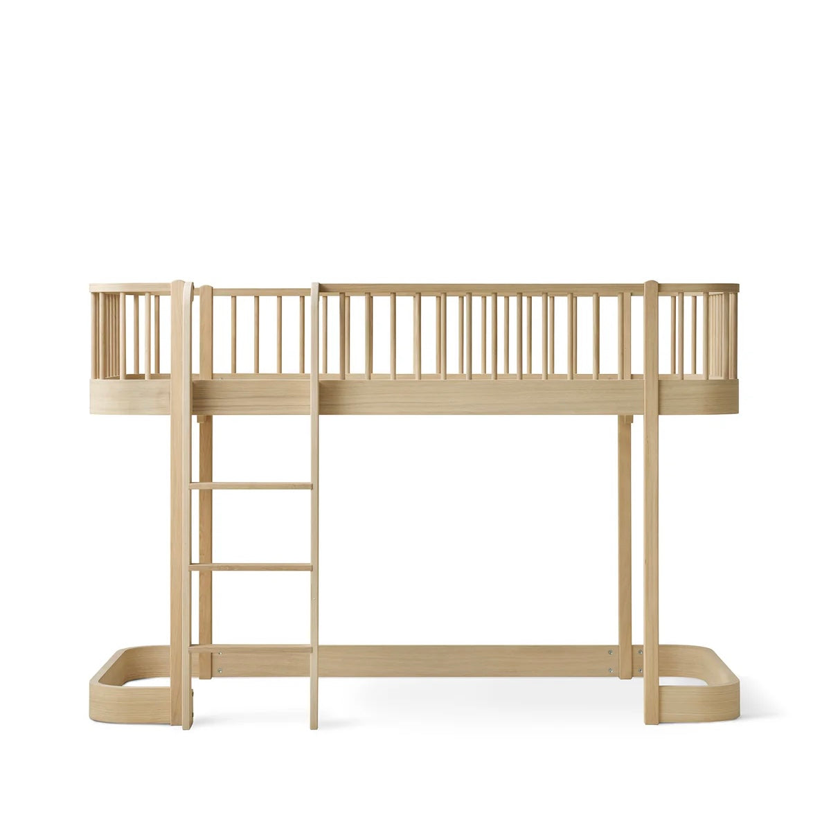 Wood Original halbhohes Hochbett - Eiche