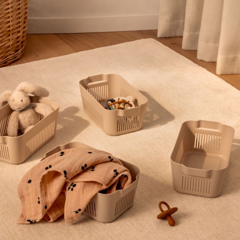 Aufbewahrungskorb Makeeva Basket Set - Sandy - little something