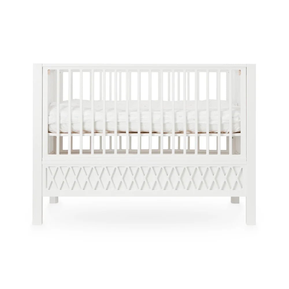 Babybett 60x120cm "Harlequin" White - little something