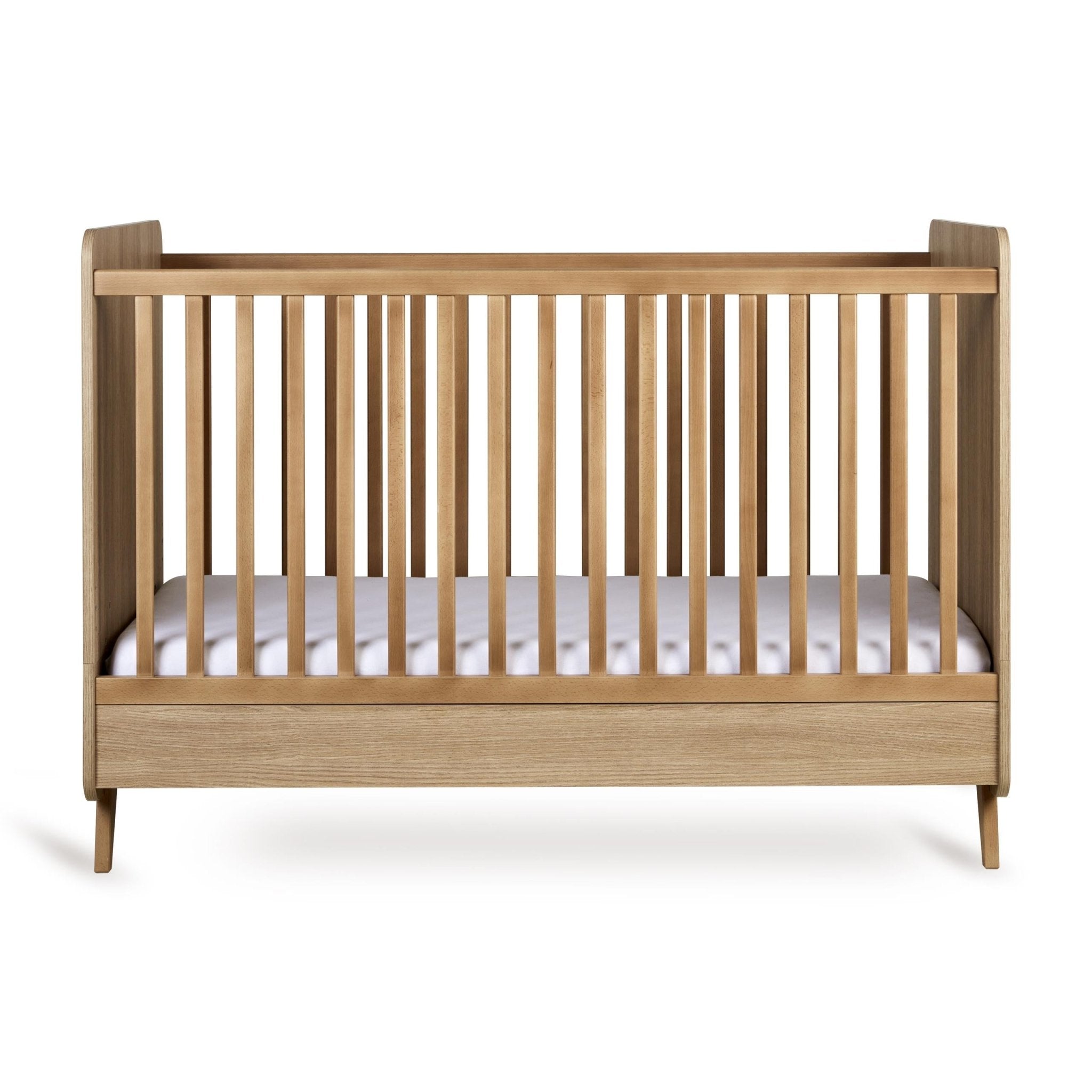 Babybett Loft - Honey Ash 140x70cm (inkl. Umbaumöglichkeit in ein Kinderbett 140x70cm) - little something