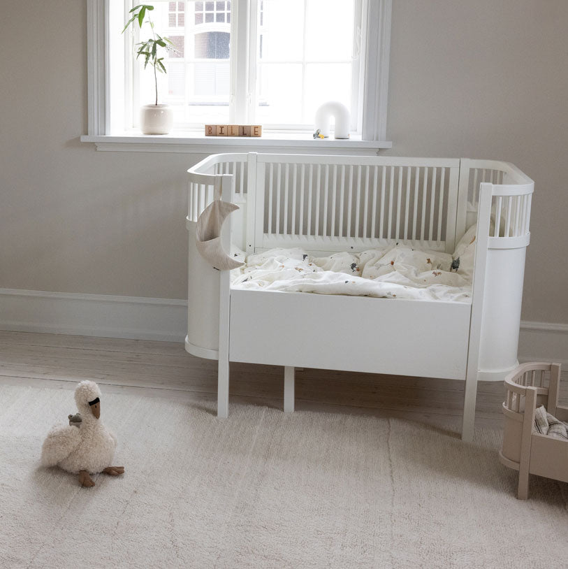 Babybett Sebra (inkl. Umbaumöglichkeit in ein Kinderbett) - Classic White - little something