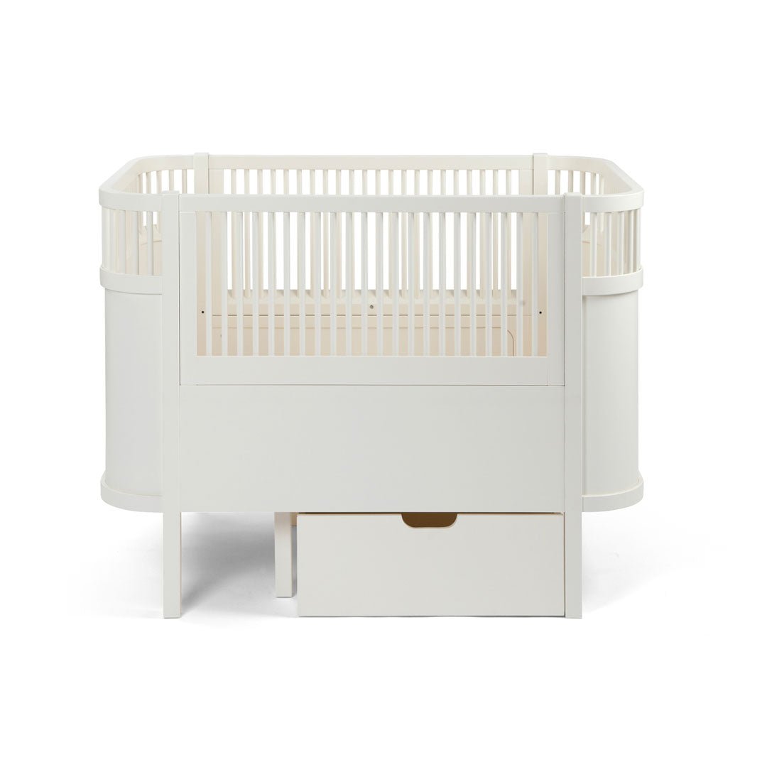 Babybett Sebra (inkl. Umbaumöglichkeit in ein Kinderbett) - Classic White - little something