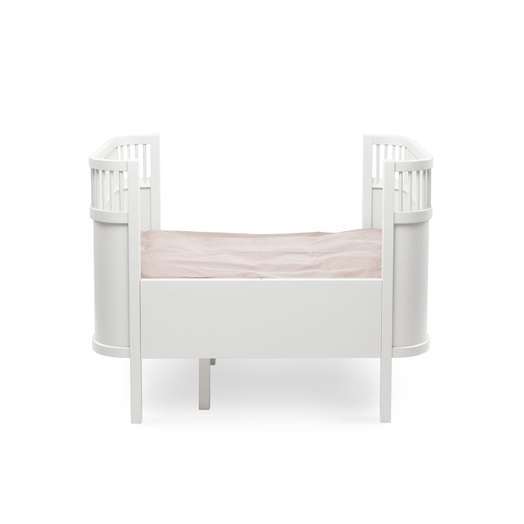 Babybett Sebra (inkl. Umbaumöglichkeit in ein Kinderbett) - Classic White - little something
