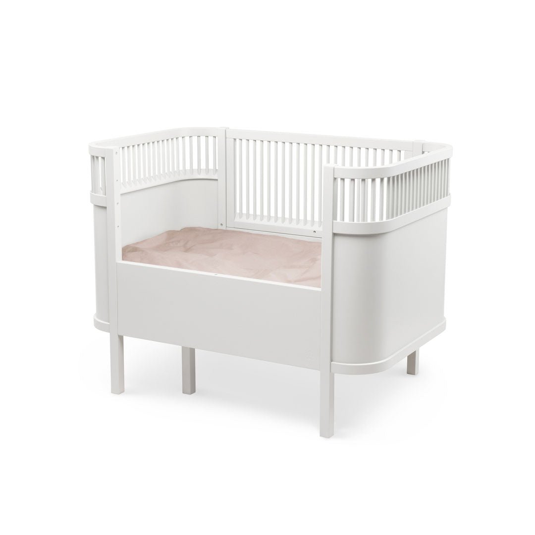 Babybett Sebra (inkl. Umbaumöglichkeit in ein Kinderbett) - Classic White - little something