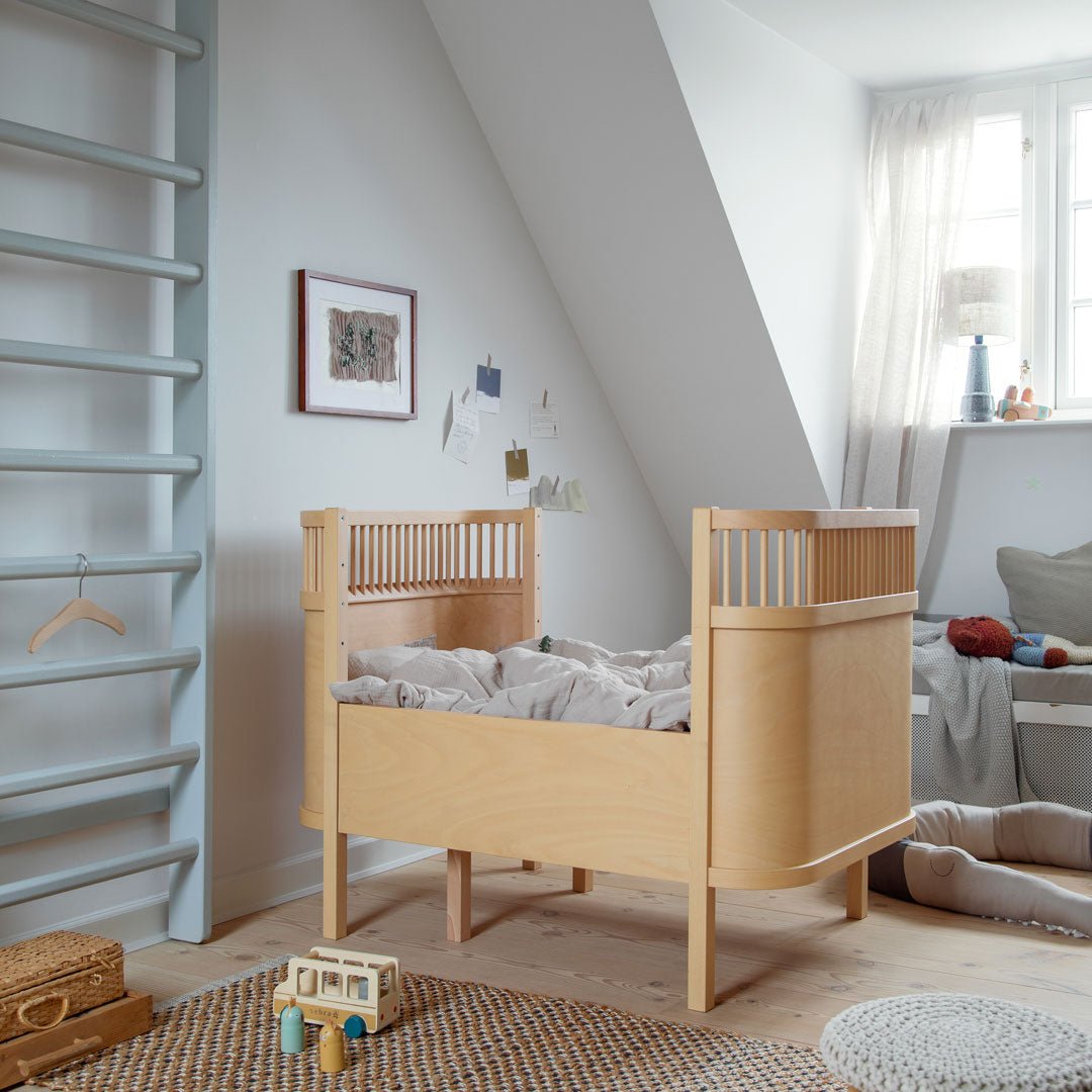 Babybett Sebra (inkl. Umbaumöglichkeit in ein Kinderbett) - Wooden Edition - little something