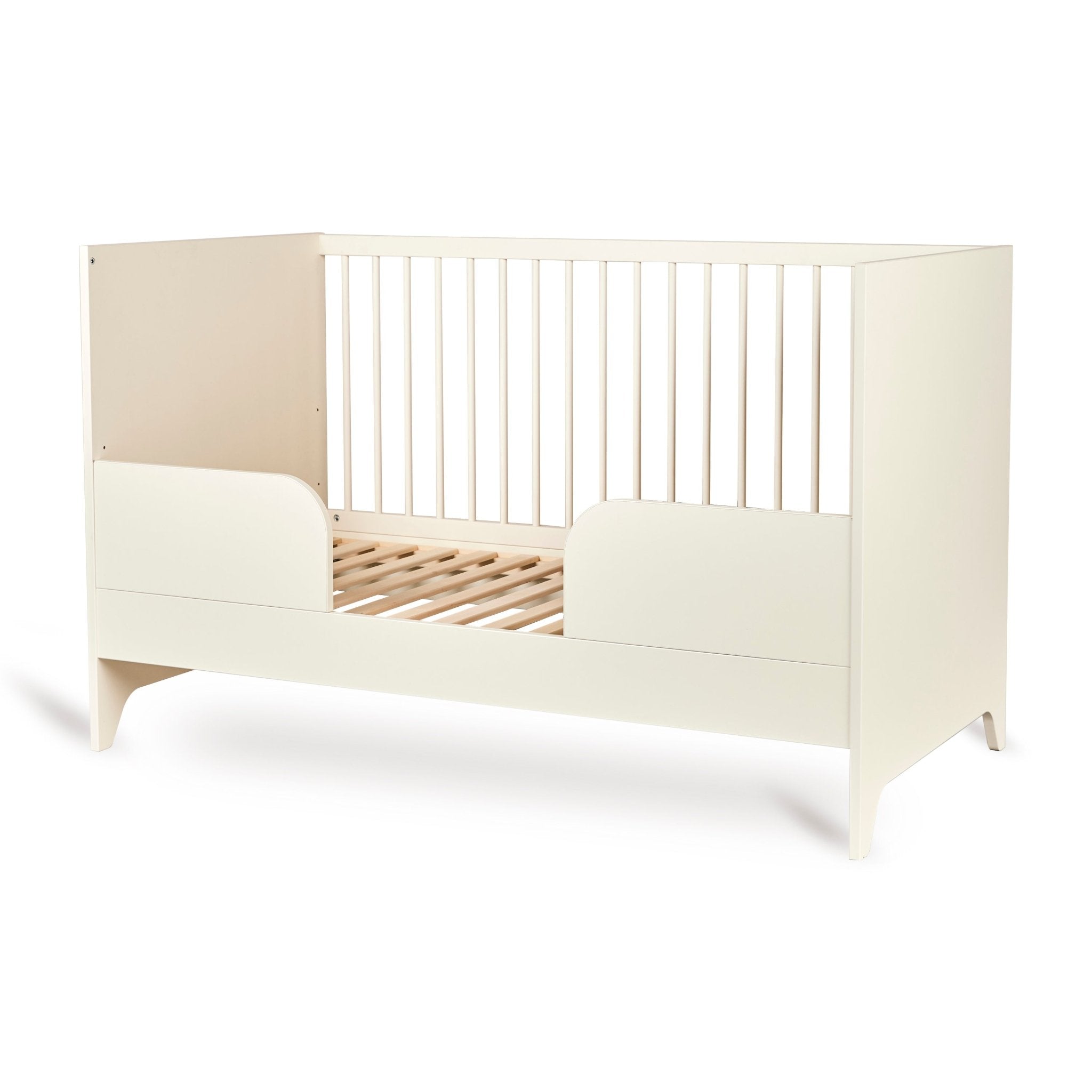 Babybett Tsugi - Butter 140x70cm (inkl. Umbaumöglichkeit in ein Kinderbett 140x70cm) - little something