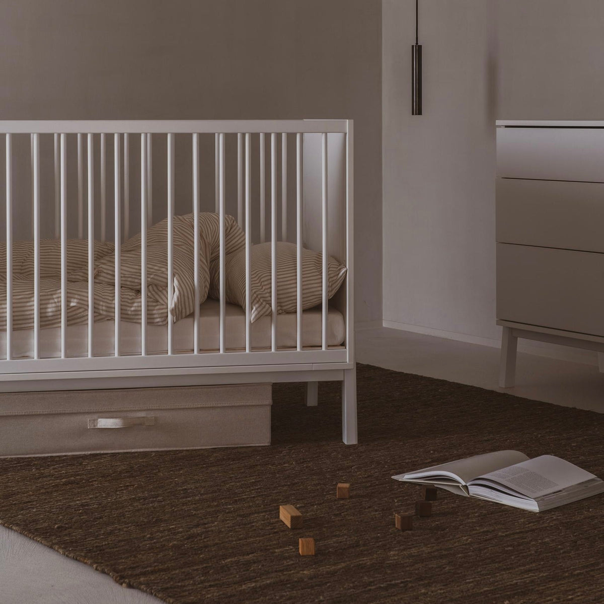 Bettschublade / Aufbewahrungsbox 85x70 cm für Quax Babybetten 120x60 cm / 110 x 70 cm - little something