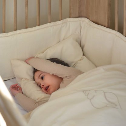 Bettumrandung Nestchen "Bed Bumper" - Light sand - little something