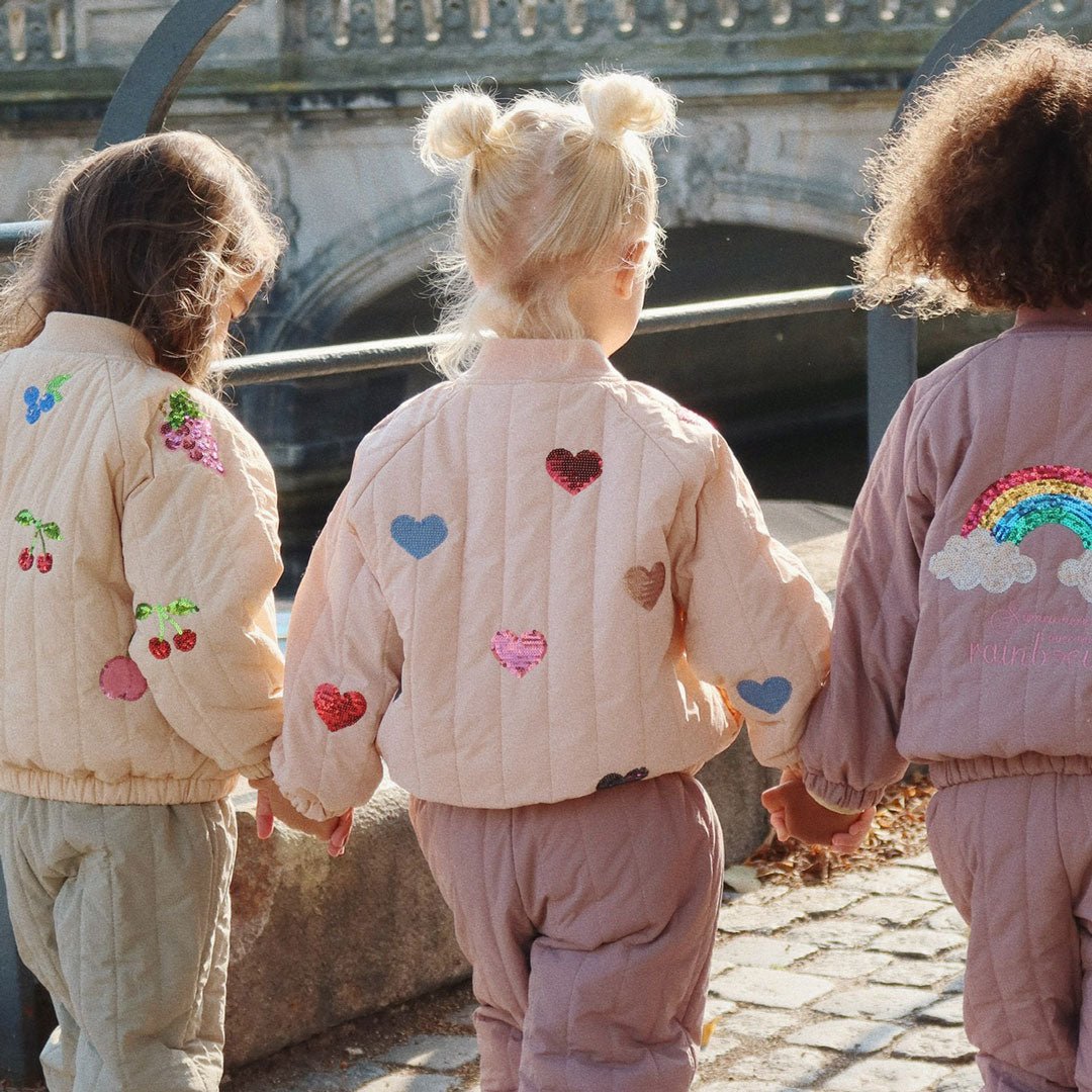 Bomberjacke "Juno Sequin Bomber Jacket" - Cameo Rose - little something