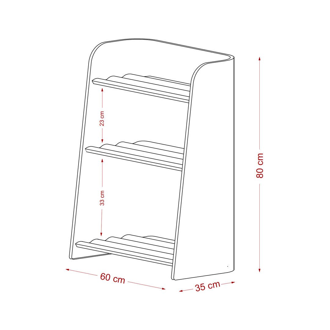 Bücherregal "Curvy" - little something