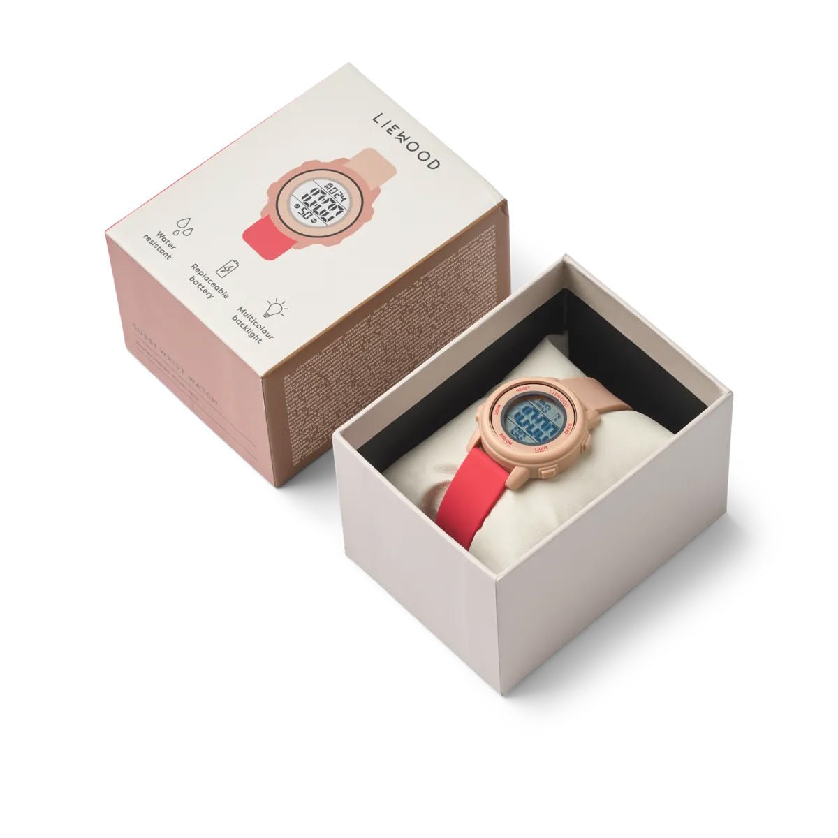 Digitaluhr "Sussi Wirst Watch Watermelon" - Rot/Rosa - little something