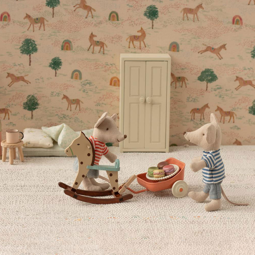 Dreirad Anhänger, Maus - Koralle - little something