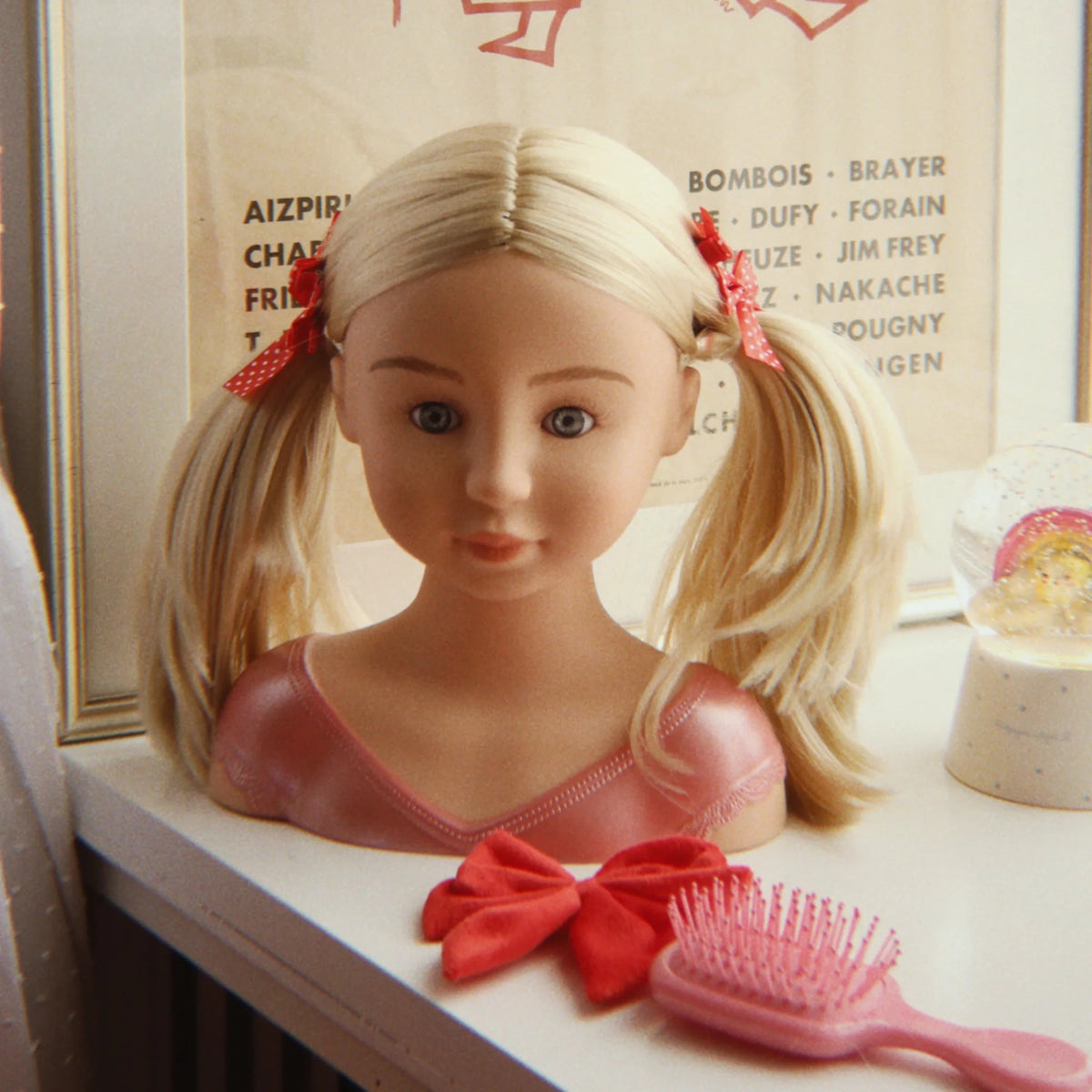 Frisierkopf "Doll Hair Salon Violet" inkl. Haarschmuck - little something