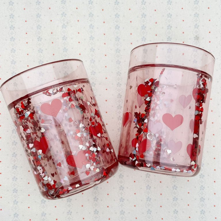 Glitzerbecher Herz "Glitter Cup Heart" - little something