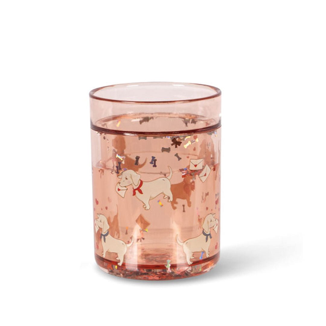 Glitzerbecher Hunde "Glitter Cup Woof Letter" - little something