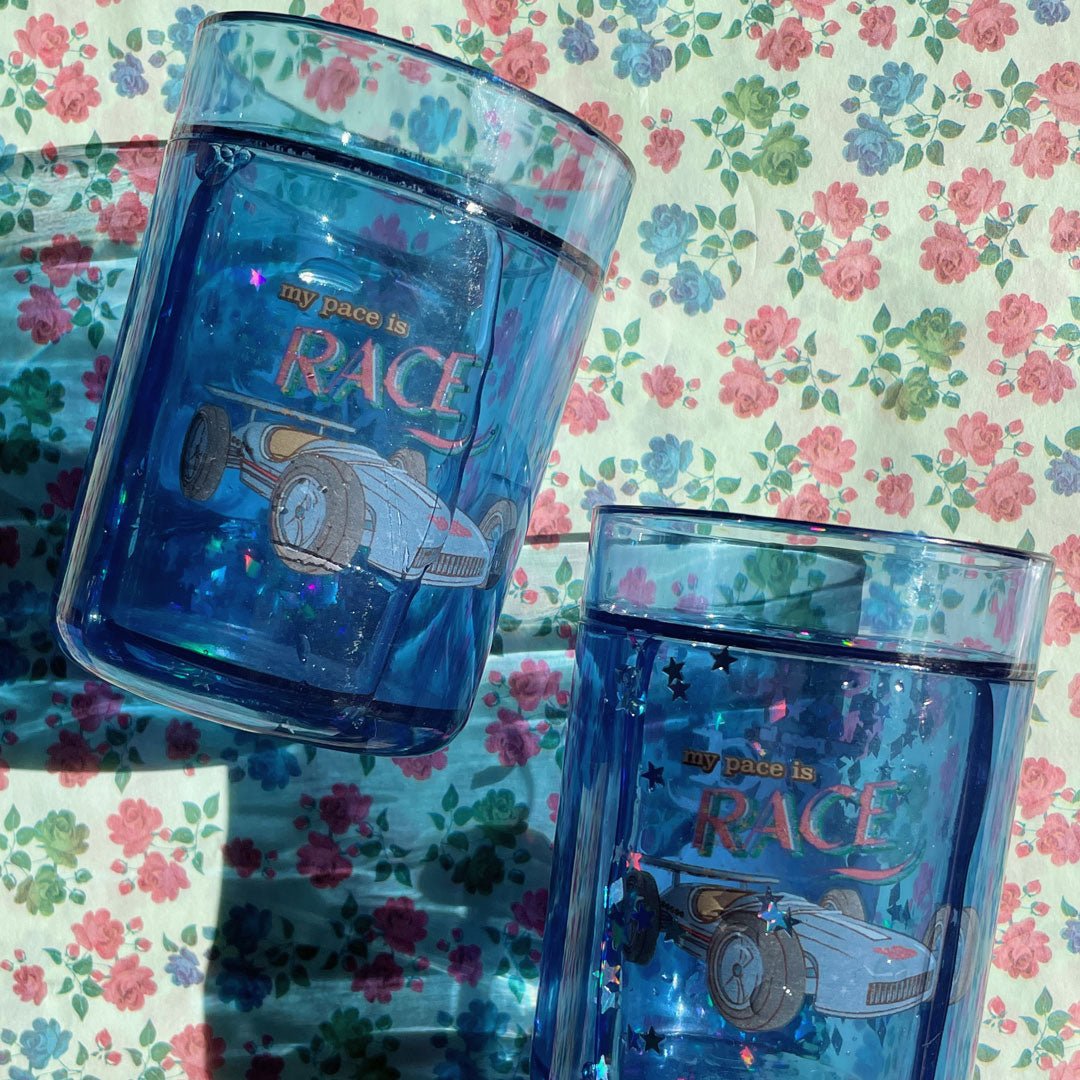 Glitzerbecher Rennauto "Glitter Cup Race" - little something