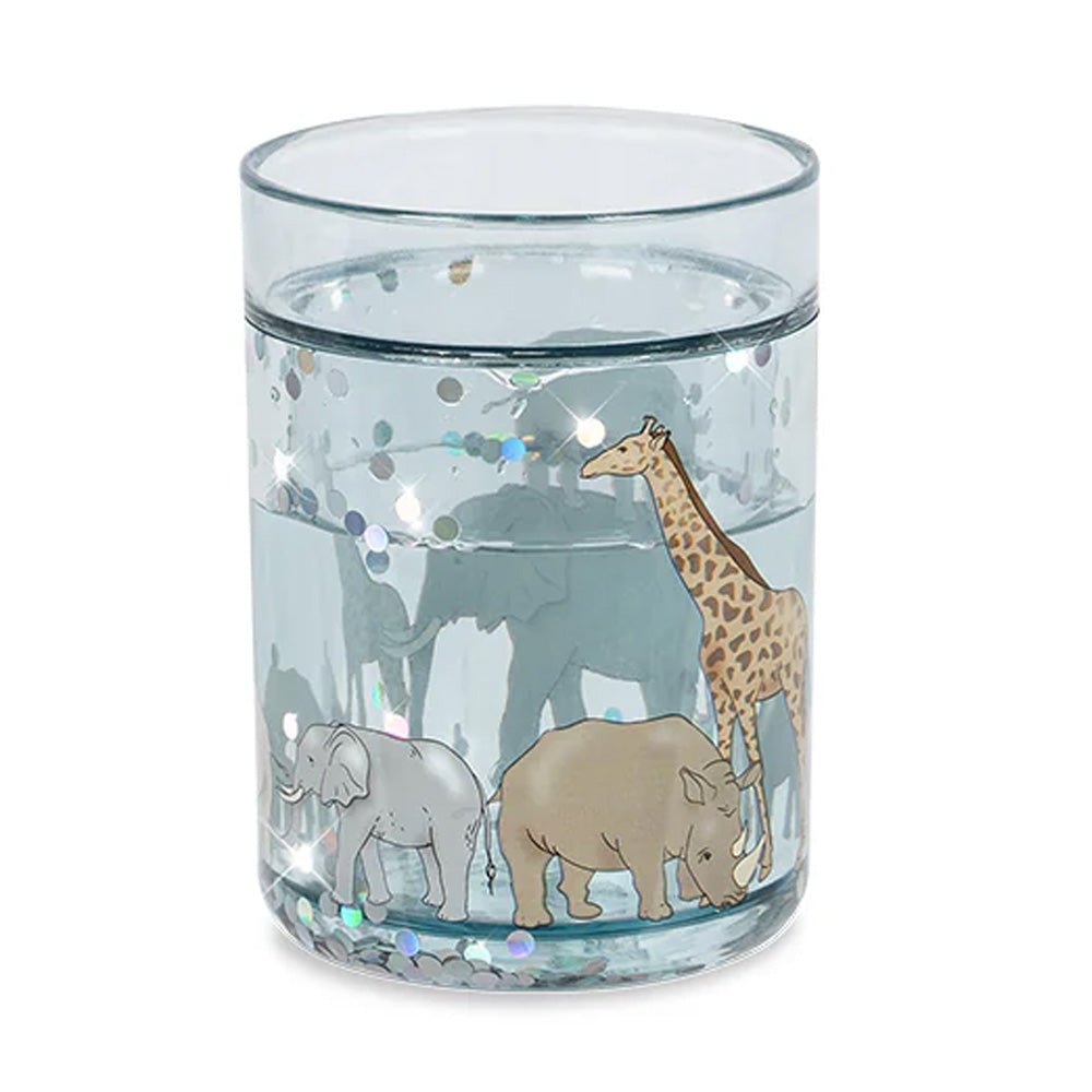 Glitzerbecher Safari "Glitter Cup" - Blue - little something