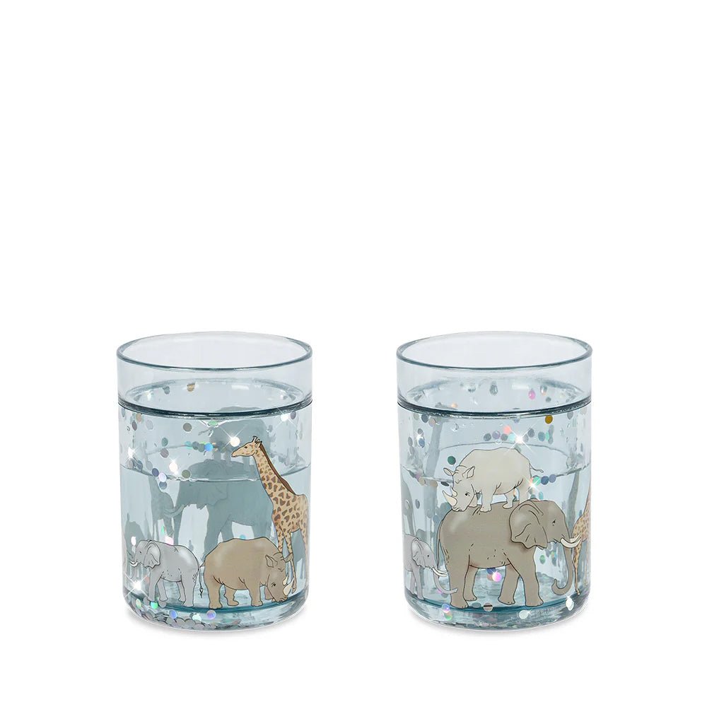Glitzerbecher Safari "Glitter Cup" - Blue - little something