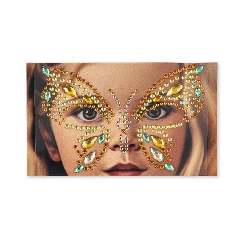 Glitzersteine für das Gesicht selbstklebend "Butterfly Face Jewels" - Lemonade - little something