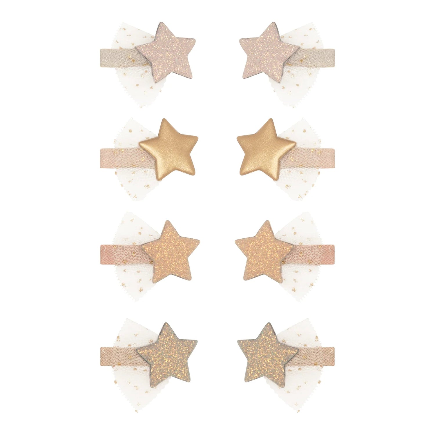 Haarspangen Sterne "Ballet Star Mini Clip" 8er Set - little something