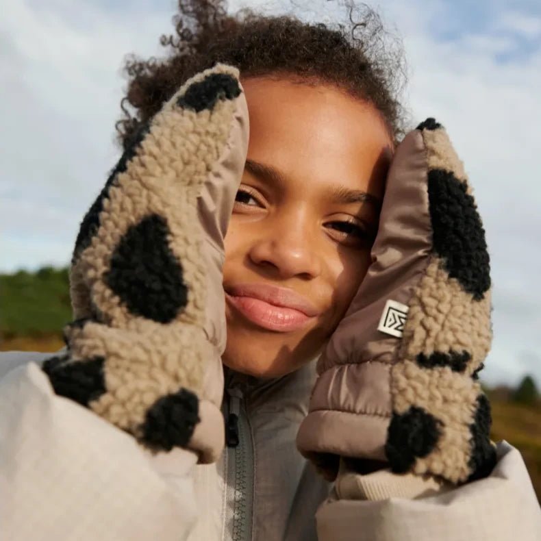 Handschuhe für Kinder "Grethe Pile Gloves" - Leo Oat Mix - little something