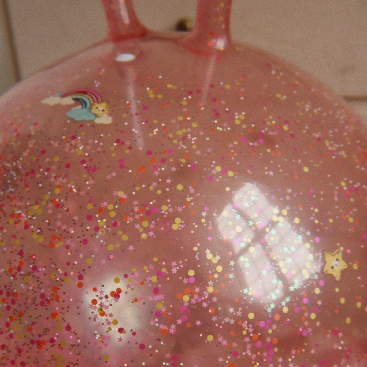 Hüpfball Glitzer - Regenbogen - little something