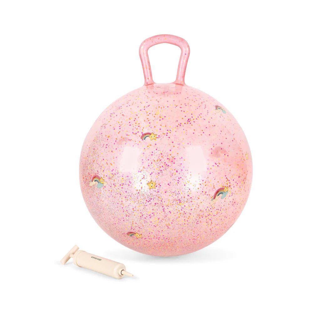 Hüpfball Glitzer - Regenbogen - little something