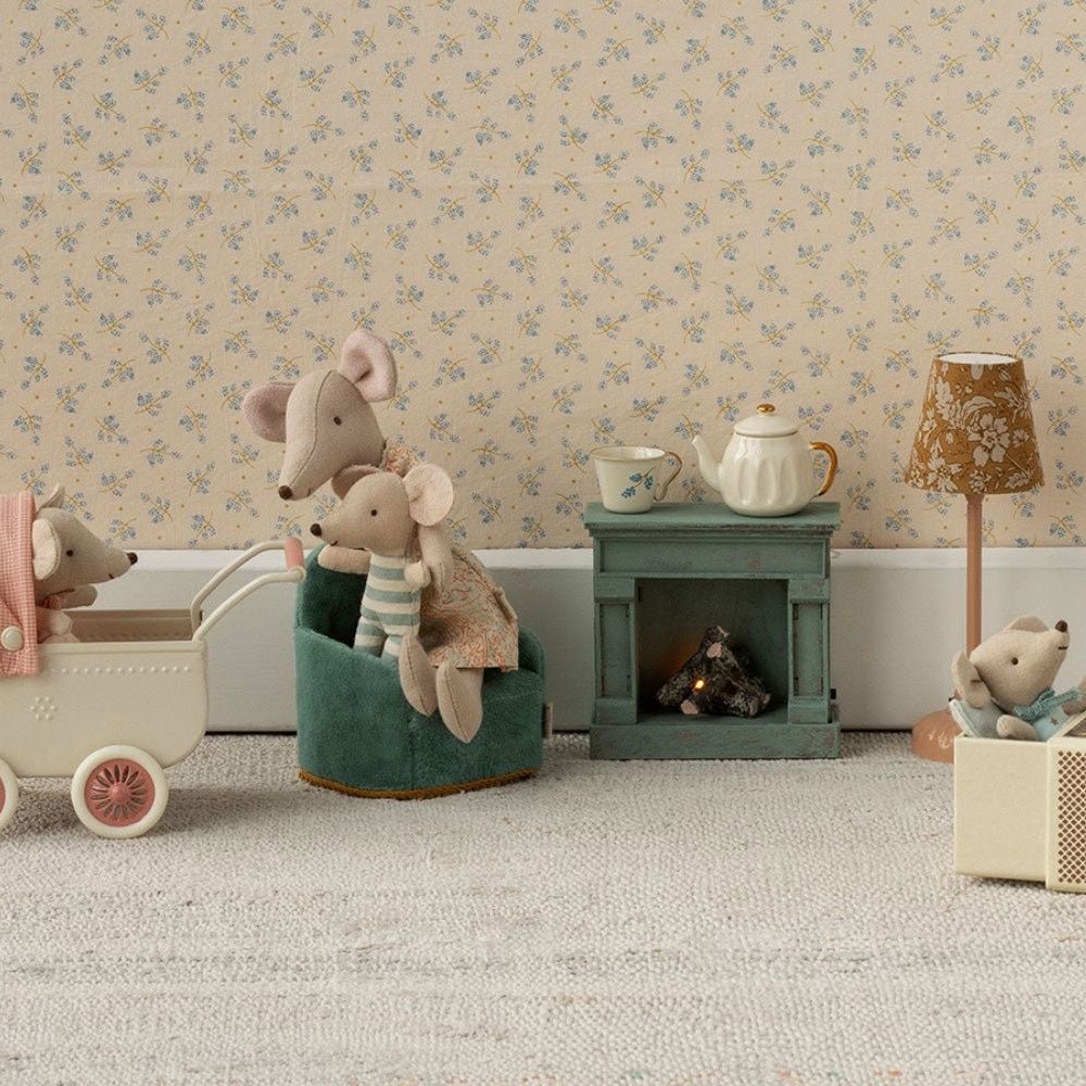 Kamin, Maus - Blau - little something