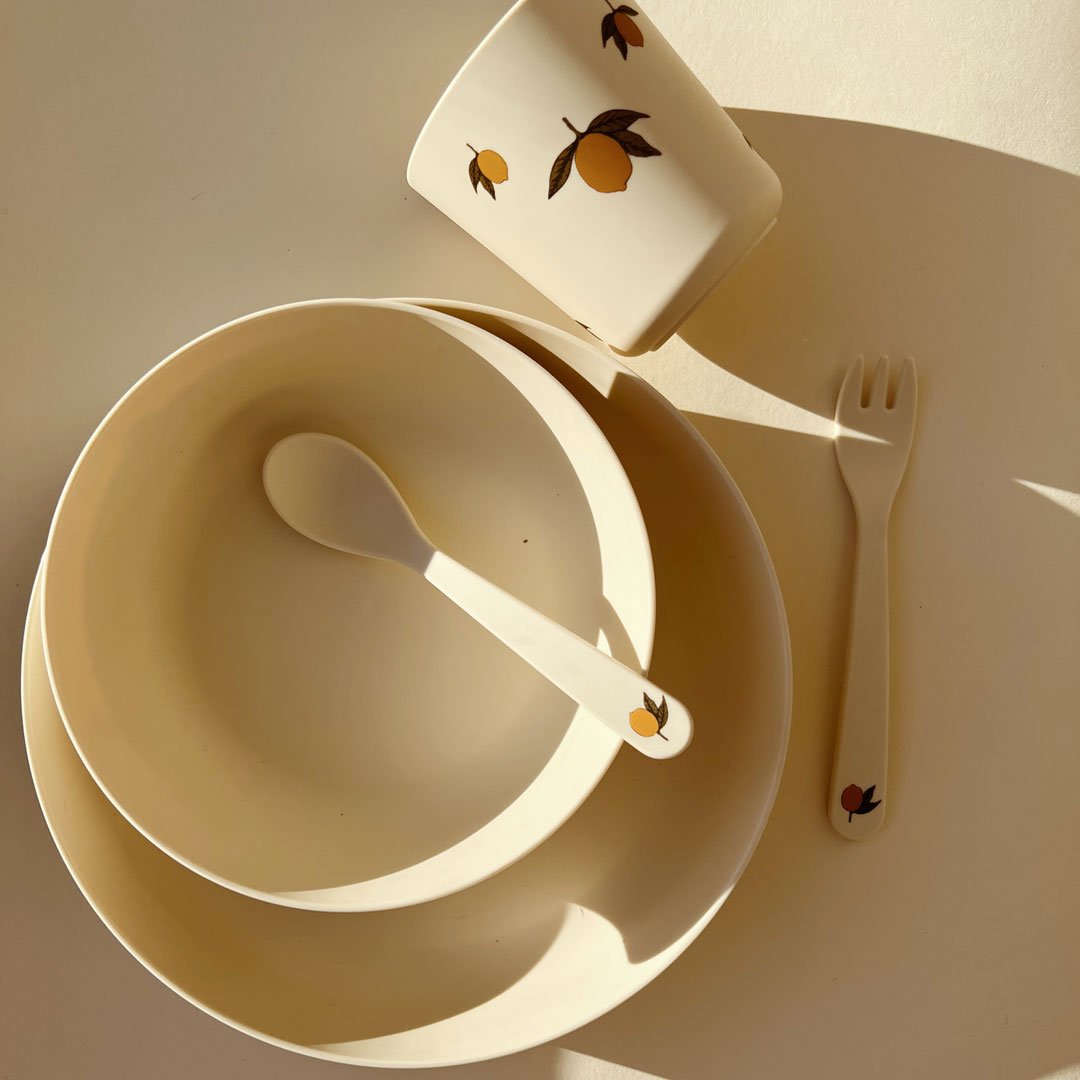 Kindergeschirr "Dinner Set" aus PLA - Lemon - little something