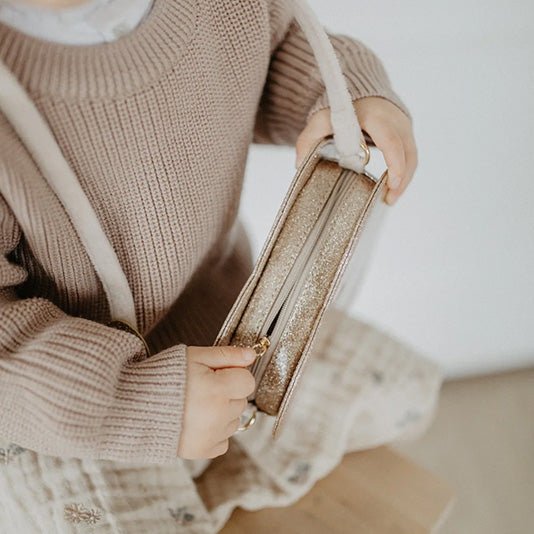 Kinderhandtasche Herz "Glitter" - little something