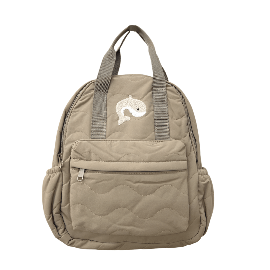 Kinderrucksack Wal "Wave" dark beige - little something