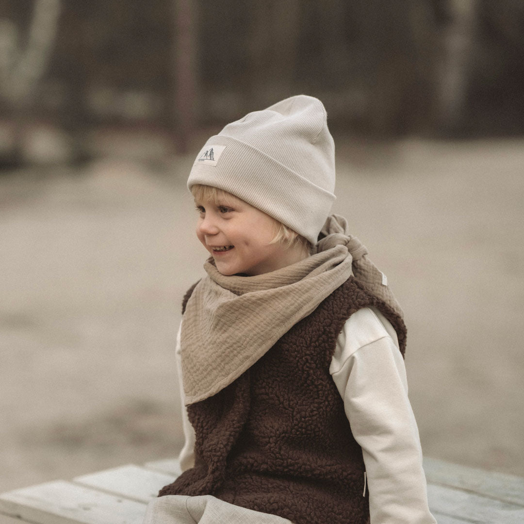 Lovely Stories Musselinschal 65x65 cm (1 - 4 Jahre) - Camel - little something