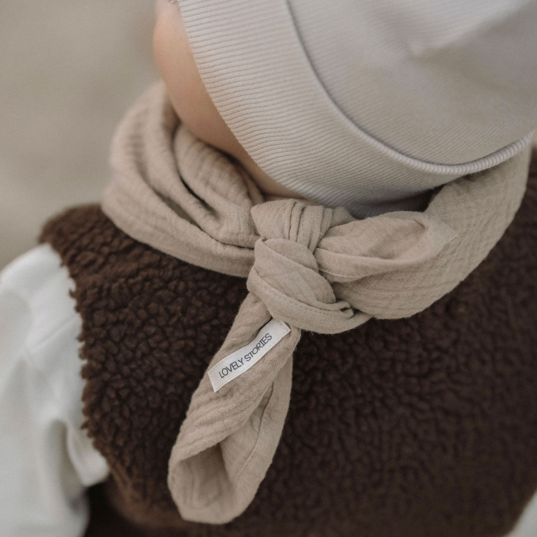 Lovely Stories Musselinschal 65x65 cm (1 - 4 Jahre) - Camel - little something