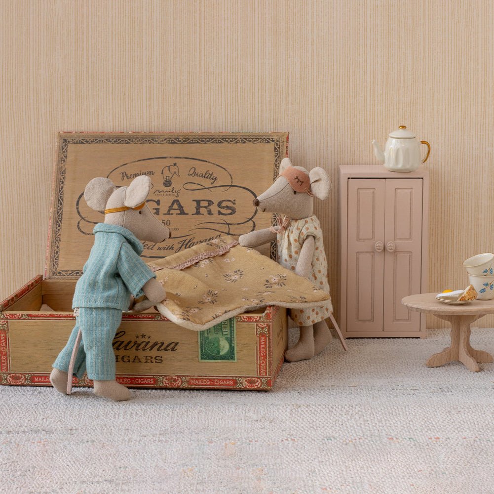 Mama & Papa Mäuse in Zigarrenkiste - little something