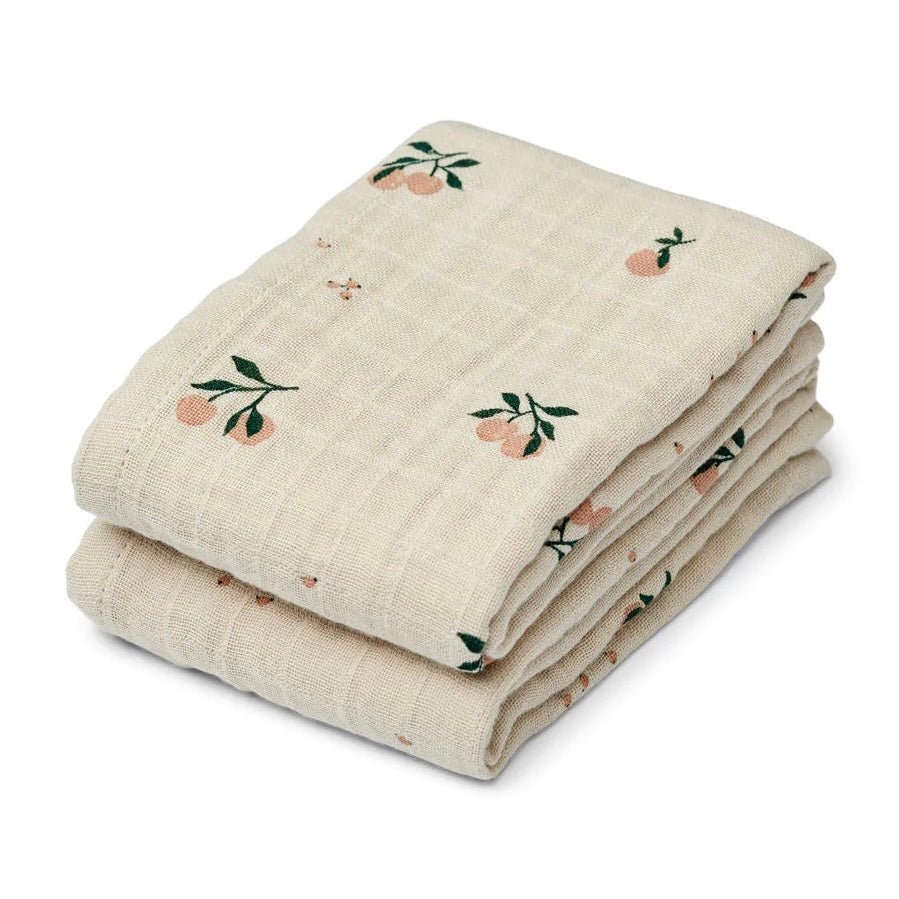 Mulltuch "Lewis" Peach/Sea Shell Mix - 1 Mulltuch - little something