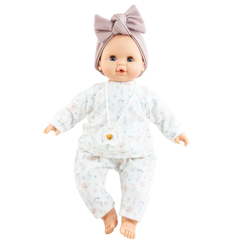 Puppe 36cm Sonia FLOWER sprechend mit Schlafaugen, Schnuller und Kleidung - little something
