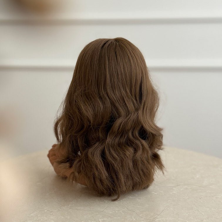 Puppe "Leopoldine" 34cm mit braunen langen Haaren - little something