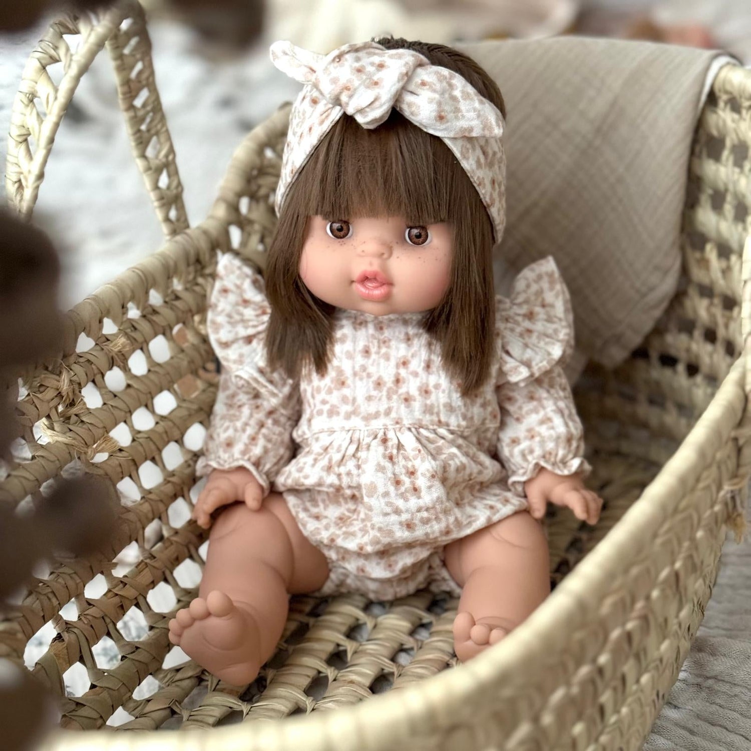 Puppenromper Musselin little flower - little something