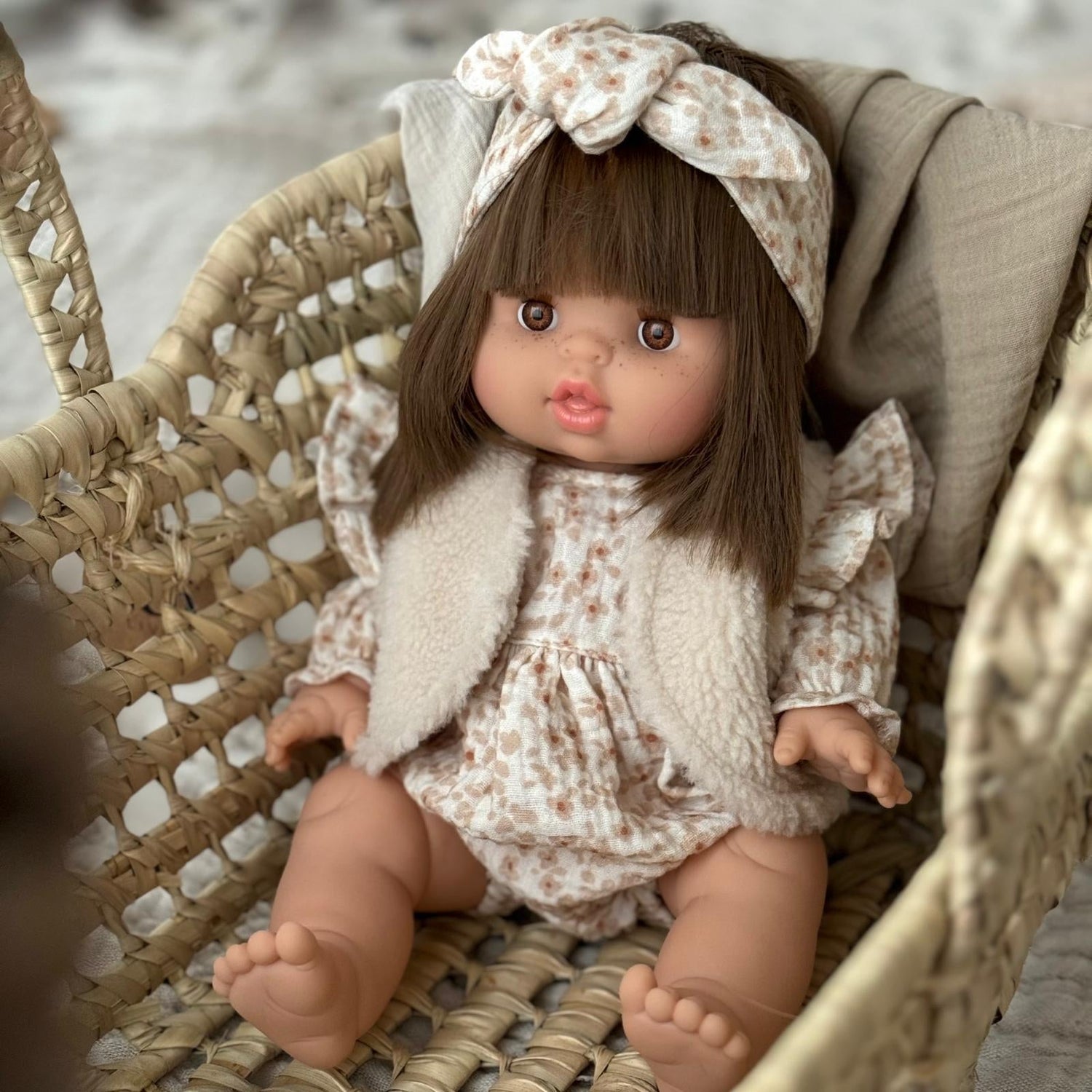 Puppenromper Musselin little flower - little something