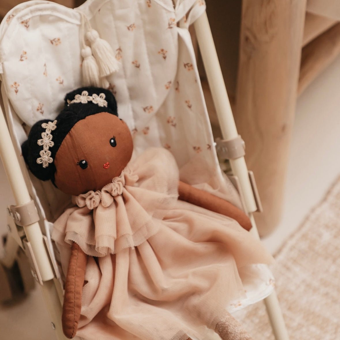 Puppenwagen Buggy "Flower Buds" für Dollies & kleine Puppen - little something