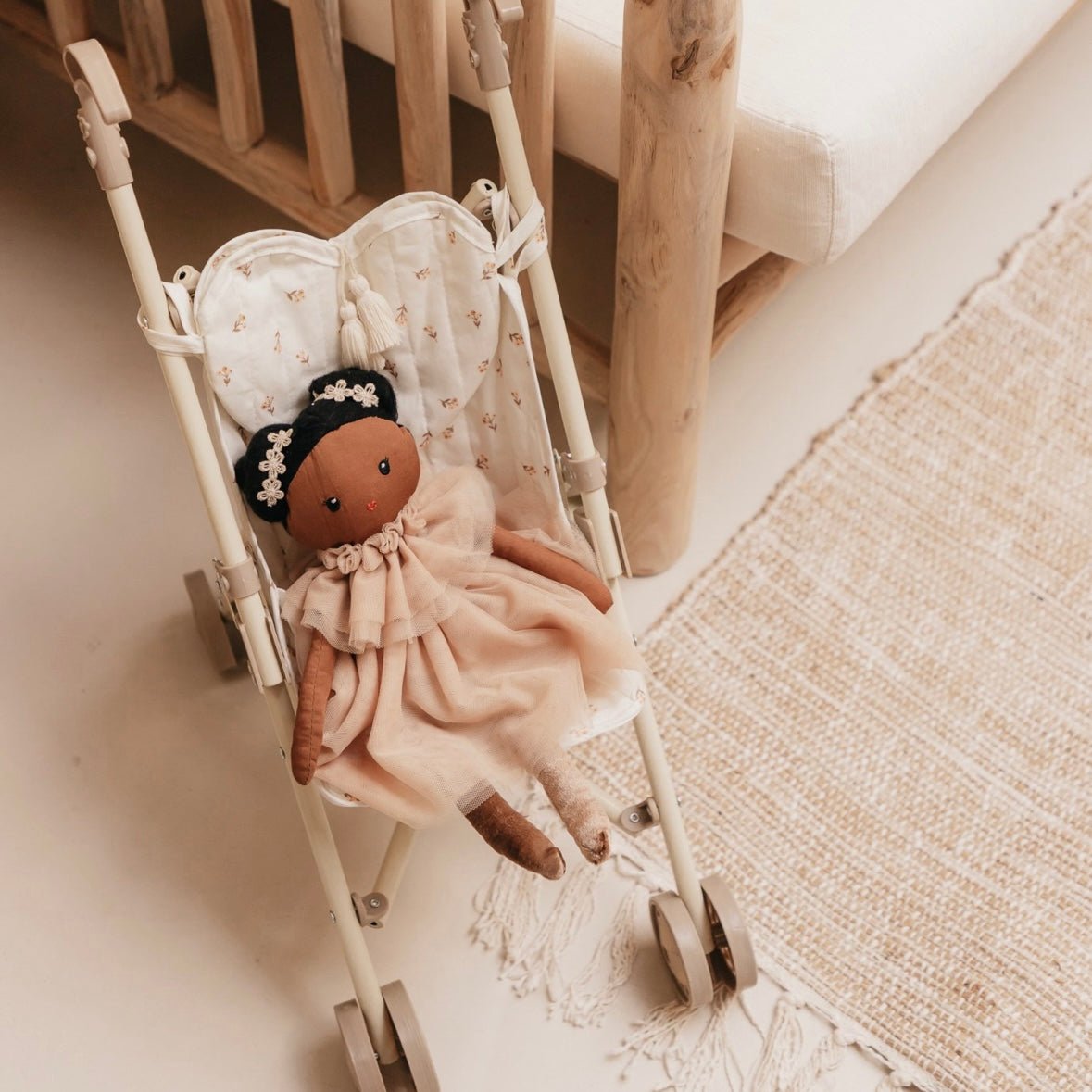Puppenwagen Buggy "Flower Buds" für Dollies & kleine Puppen - little something