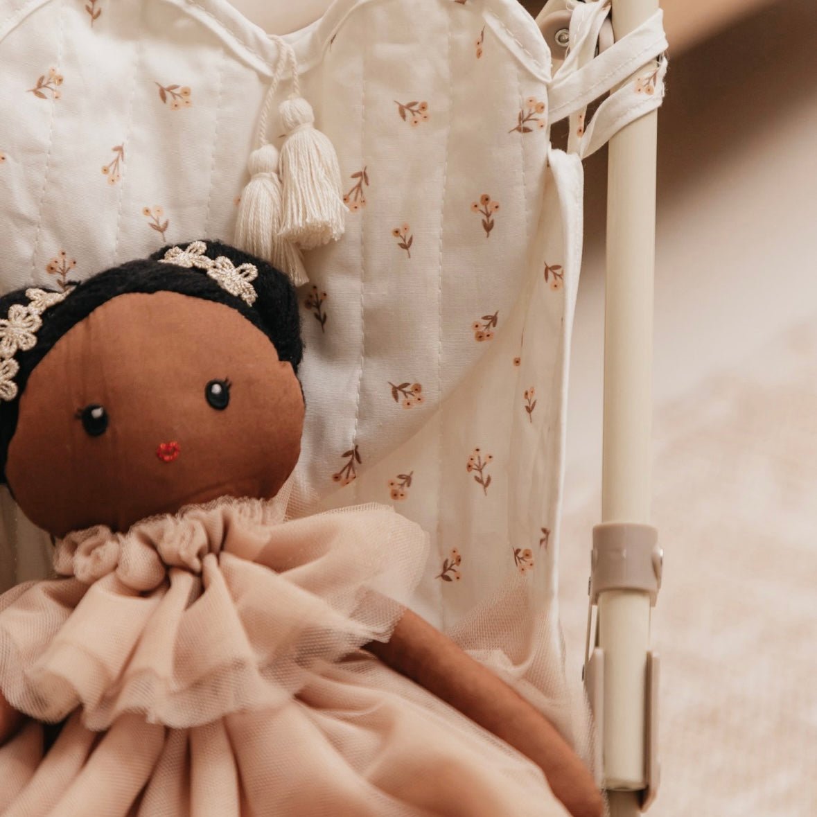 Puppenwagen Buggy "Flower Buds" für Dollies & kleine Puppen - little something