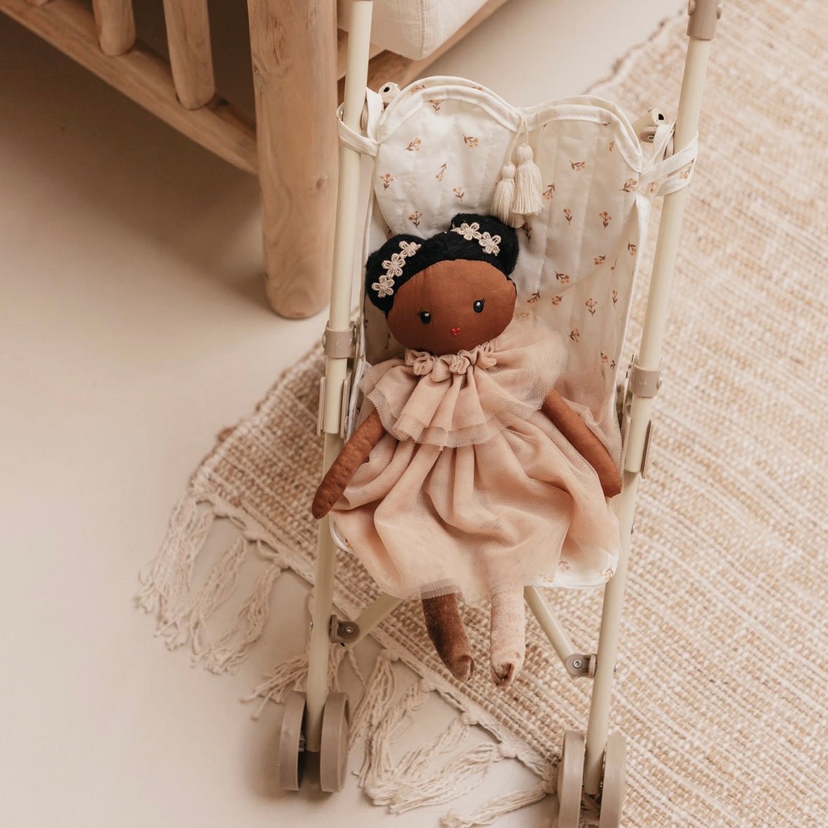 Puppenwagen Buggy "Flower Buds" für Dollies & kleine Puppen - little something