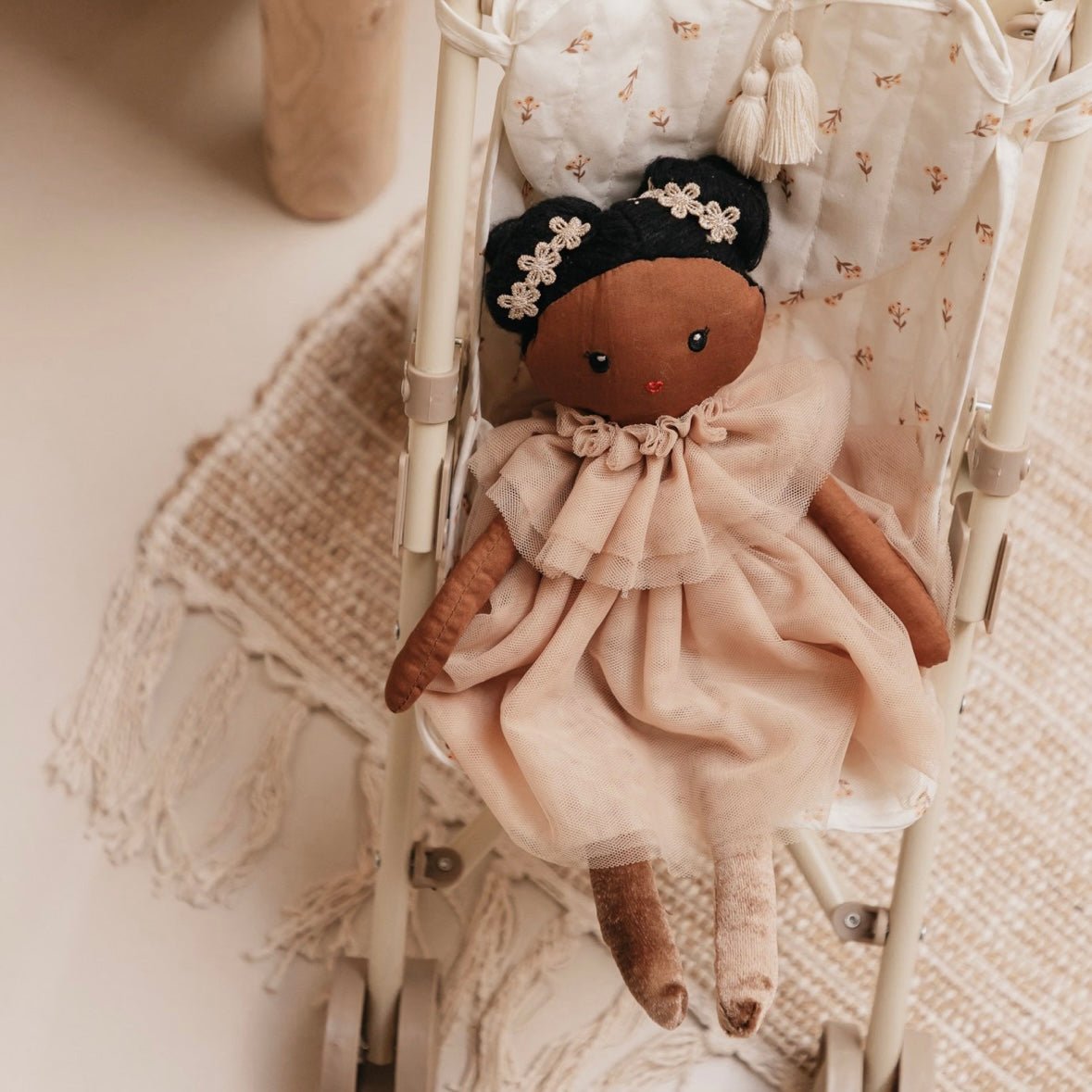 Puppenwagen Buggy "Flower Buds" für Dollies & kleine Puppen - little something