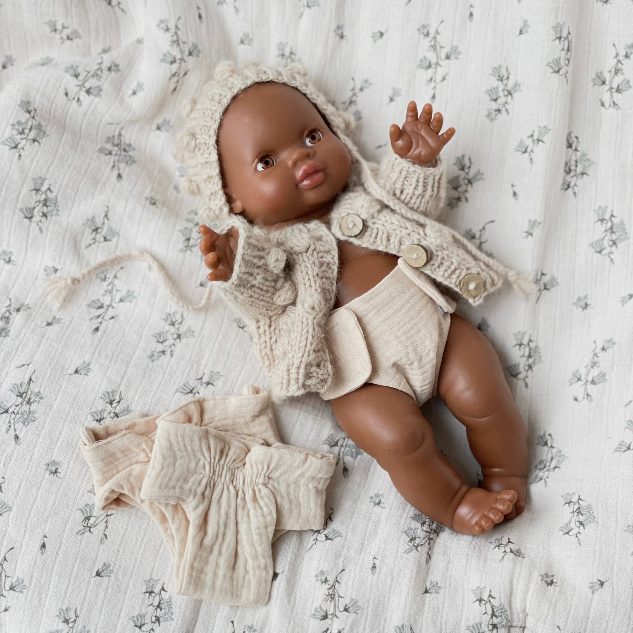 Puppenwindel Musselin blush - little something