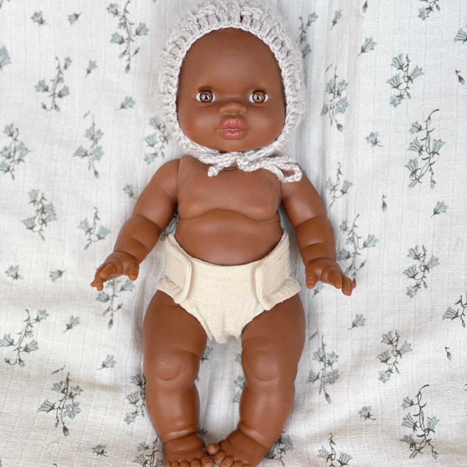 Puppenwindel Musselin blush - little something