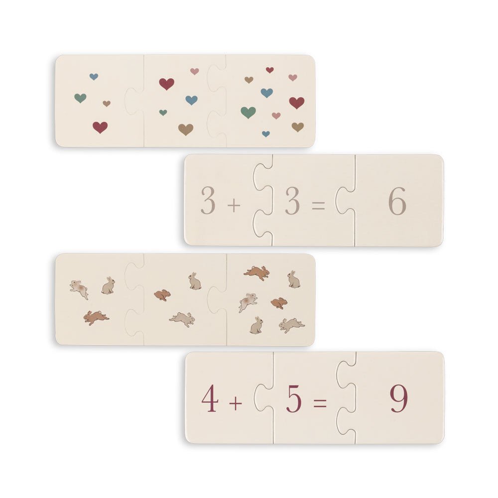 Puzzle mit Zahlen "Cardboard Puzzle Math" - little something