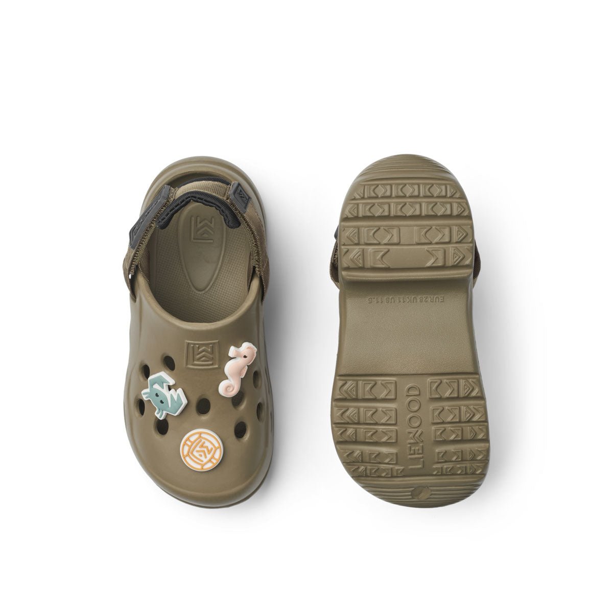 Sandalen inkl. Charms "Milas Sandals" - khaki/black - little something