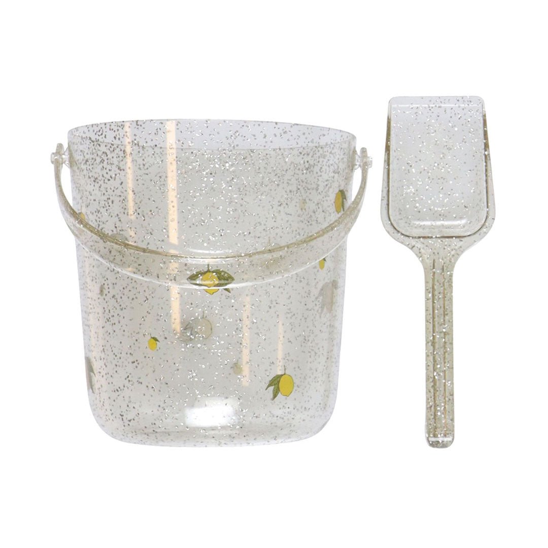 Sandspielzeug Set Glitzer "Glitter Bucket And Shovel" - Lemon - little something
